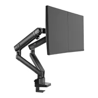 Stell 45016662 Dual asztali monitortartó 2 monitorhoz VESA 75x75 100x100 13"-32" fekete acél alumínium #5