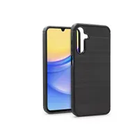 Haffner HF258688 Hátlap karbon fekete szilikon Samsung Galaxy A15 4G A15 5G 5,5"