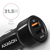 AXAGON PWC-QC5 QC3.0 és 2.4A fekete autós töltő 12-24V két USB port #2