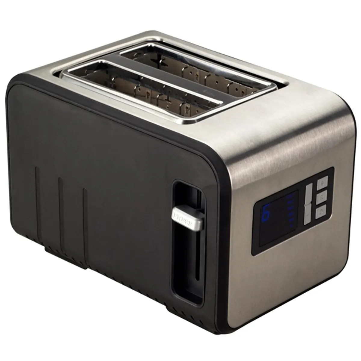 TOO TO-2SL105SS-800W kenyérpirító Inox 2-szeletes Morzsatálca Olvasztási funkció Automatikus középre igazítás #5