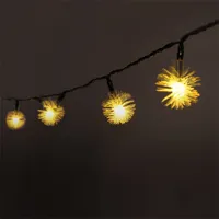 IRIS 315-01 Zúzmara alakú fényfüzér 3cm, 5m, IPX3, meleg fehér, 20 LED integrált, napelemes #3