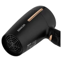 Sencor 41012454 SHD 0045BK fekete 1600 W 2 hőfok 2 sebesség ionos hideg levegő szűkítő fej 180 cm kábel #6