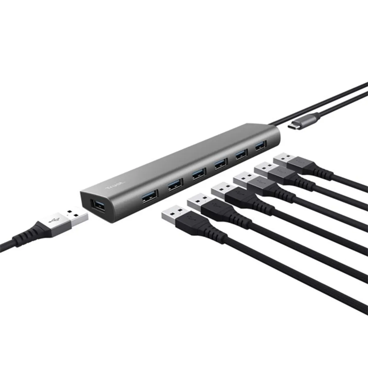 Trust 24967 Halyx 8-portos usb hub táp nélküli #4