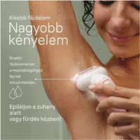 Braun 80743182 epilátor 0,5 mm hosszbeállítás 40 MicroGrip csipesz vízálló nedves és száraz használat masszázsgörgő feltét 50 perc #5