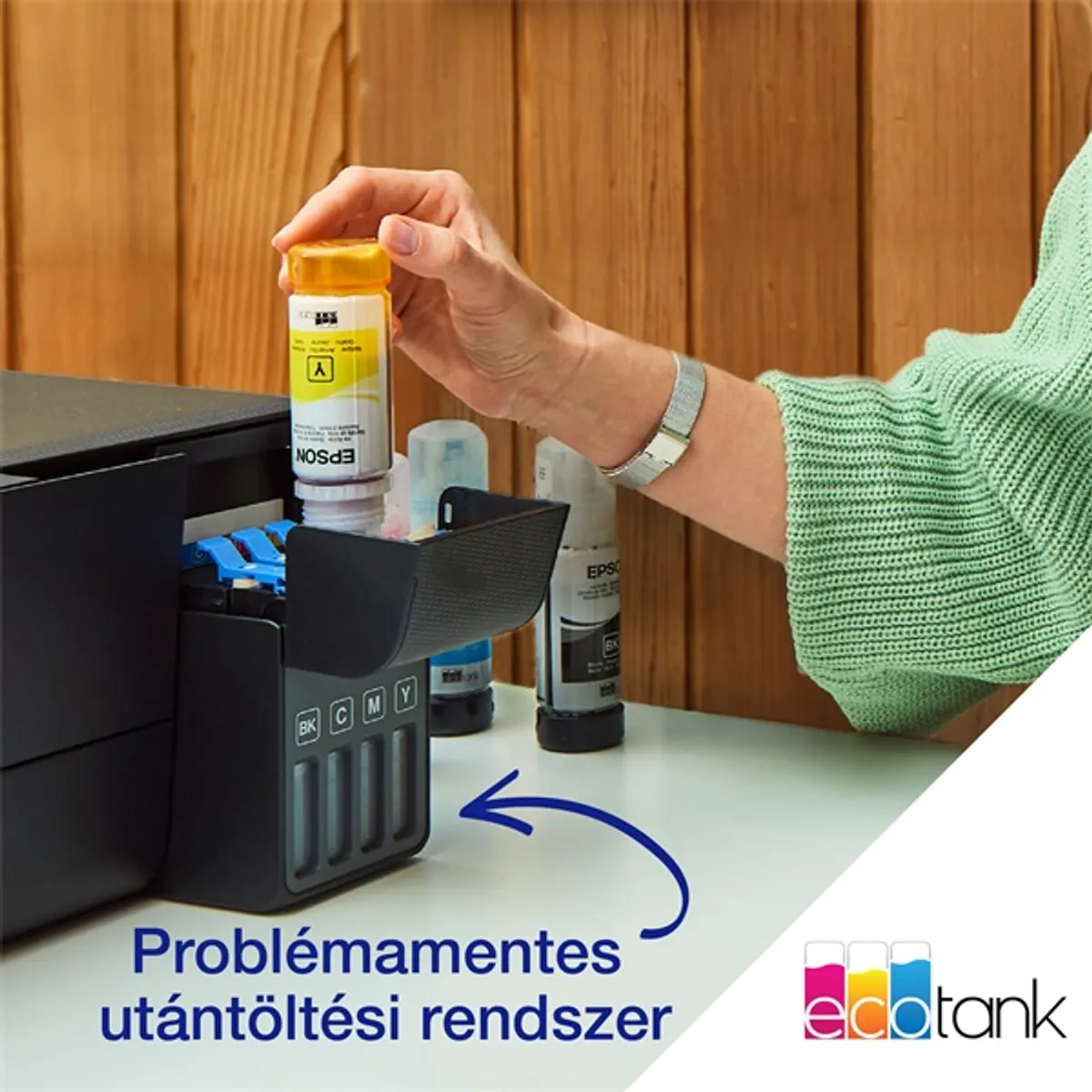EPSON C11CJ67434 EcoTank L3270 fekete tintasugaras WiFi ePrint eFax Web 100 lapos bemeneti 30 lapos kimeneti #9