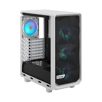 Fractal Design FD-C-MES2C-08 Meshify 2 Compact RGB Fehér 3 beépített ventilátor, 7 hely, 2x 3,5" belső hely, 4x 2,5" belső hely, USB 3.0, fejhallgató csatlakozó, mikrofon csatlakozó #9