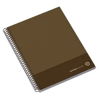 AMBAR 26142100 Kraft spirálfüzet A4 100 lap vonalas 80 g m2 perforált regiszteres keményfedeles #4