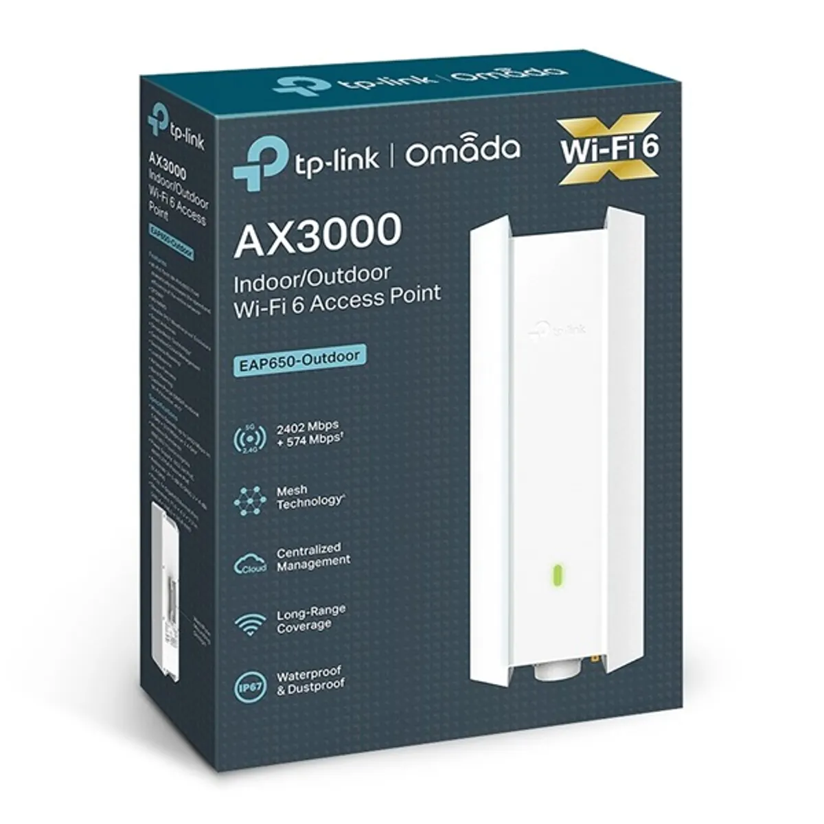 TP-LINK EAP650-OUTDOOR EAP650-Outdoor AX3000 kültéri Wi-Fi 6 hozzáférési pont PoE #10