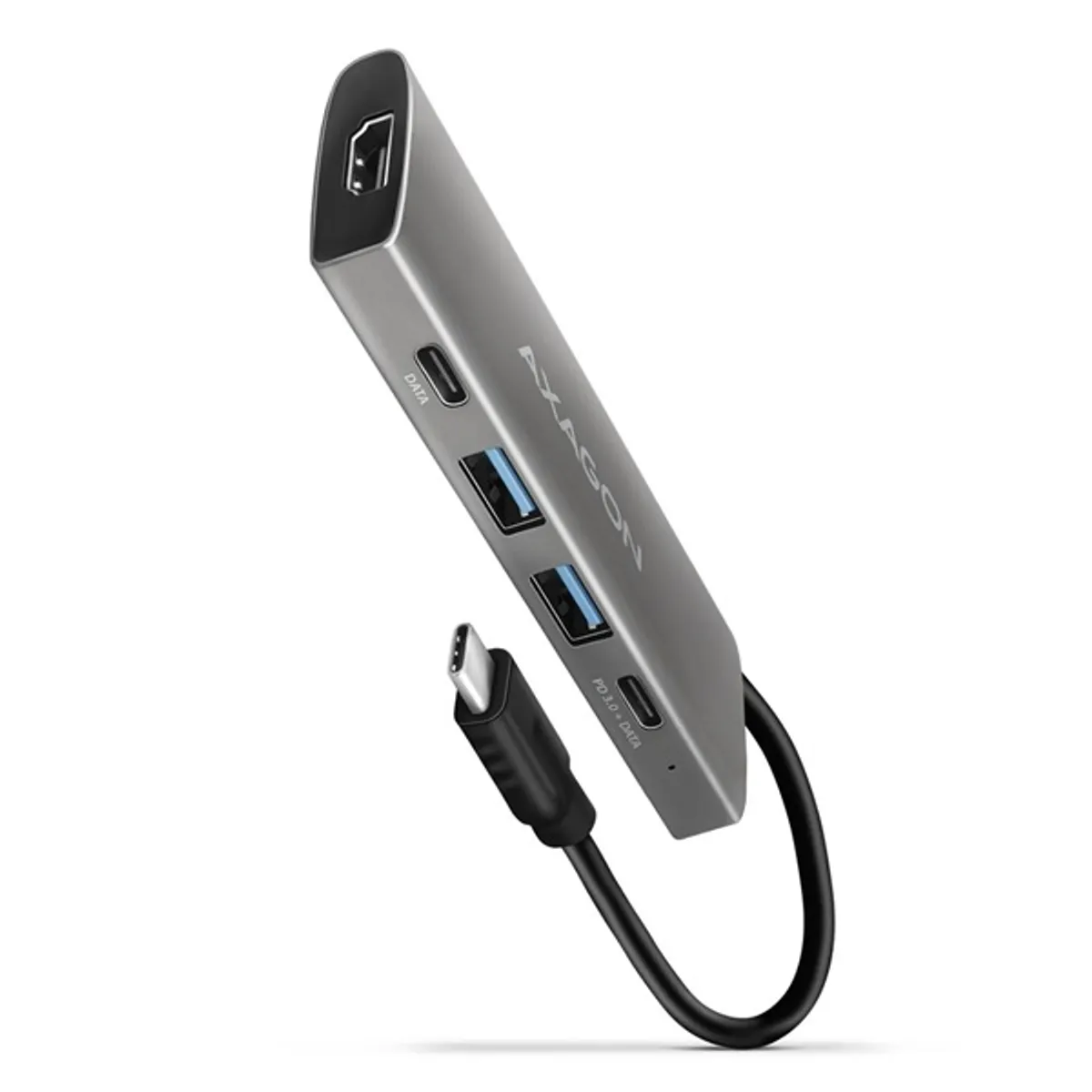 Axagon HMC-5G21 SPEEDSTER 5in1 hub USB C és USB A 4 csatlakozók HDMI 1 10 Gbps #1