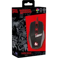 KONIX KX-DND-GM-PC Dungeons and Dragons gamer egér 7 gomb DPI 2500 fekete-piros