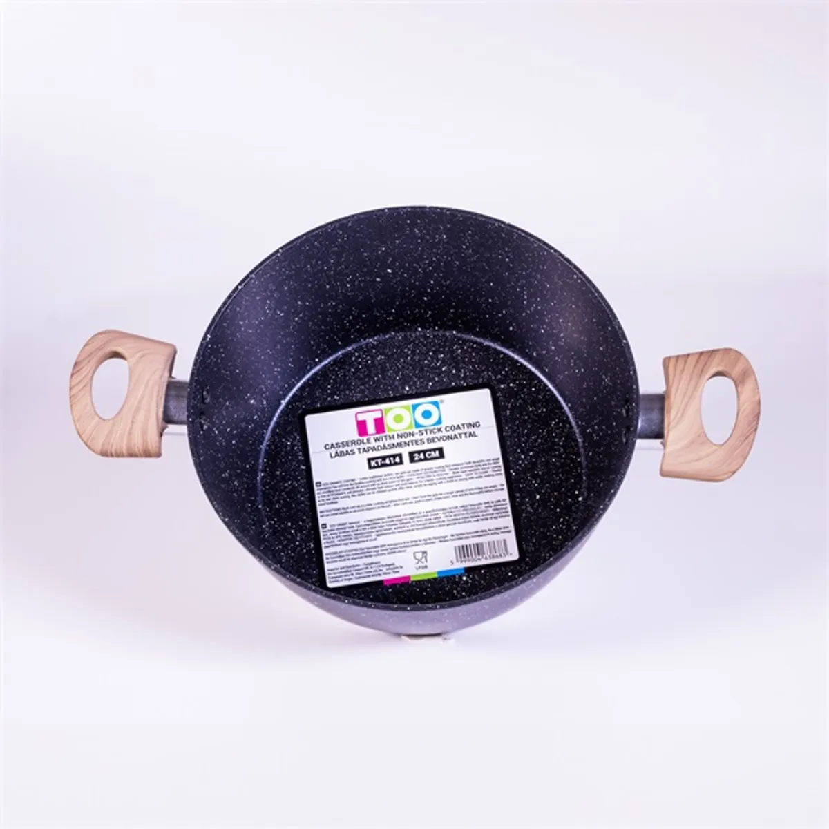 TOO KT-414 Lábas rozsdamentes acél 24 cm 4,5 L ECO-GRÁNIT PFOA-mentes indukciós #3