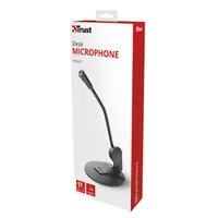 Trust 21674 Primo Desk Microphone Fekete 360 fokban elforgatható 180 cm 3,5 mm #4