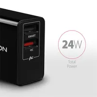 AXAGON ACU-QS24 QC3.0 5V-1.2A univerzális töltő 24W, 2x USB-A #2