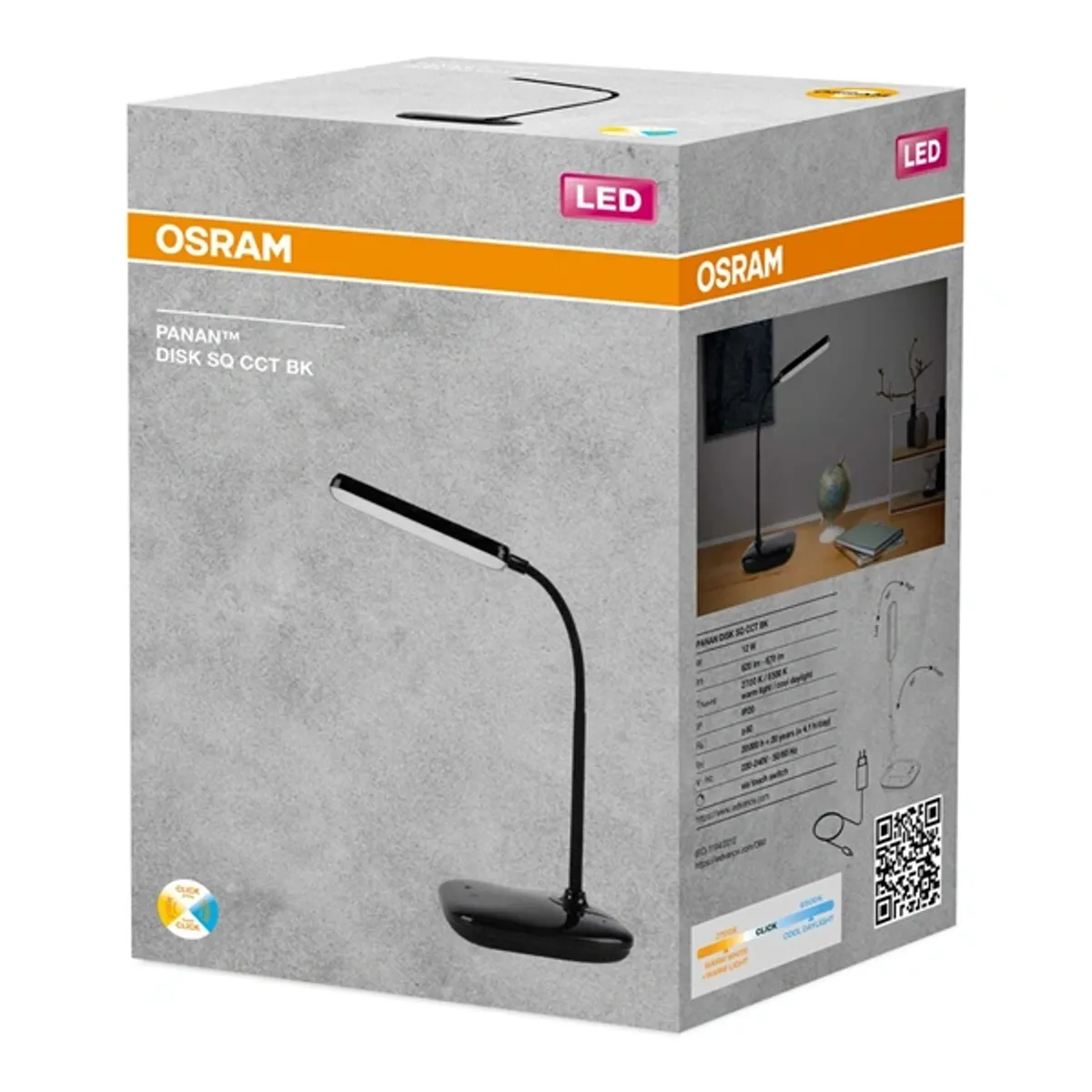OSRAM 4099854475153 Asztali lámpa fekete 12 W LED integrált #2