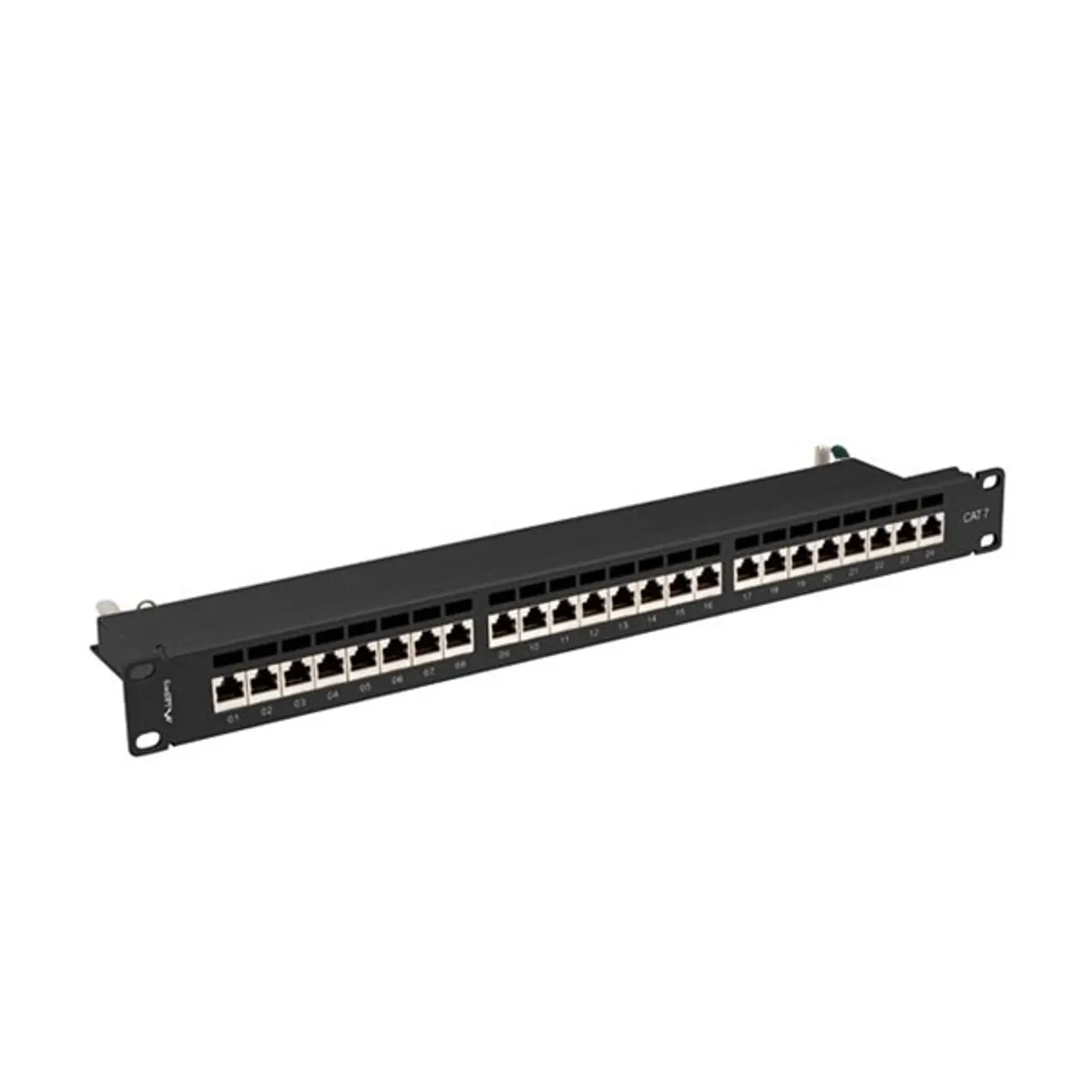 Lanberg PPS7-1024-B patch panel cat7 ftp 24 port 1U 19" fekete árnyékolt #3