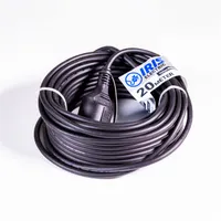 IRIS Electric IEEC-20M-16A/250V kültéri hosszabbító 20 m Schuko IP44 H05RR-F 3x1.5 mm2 fekete