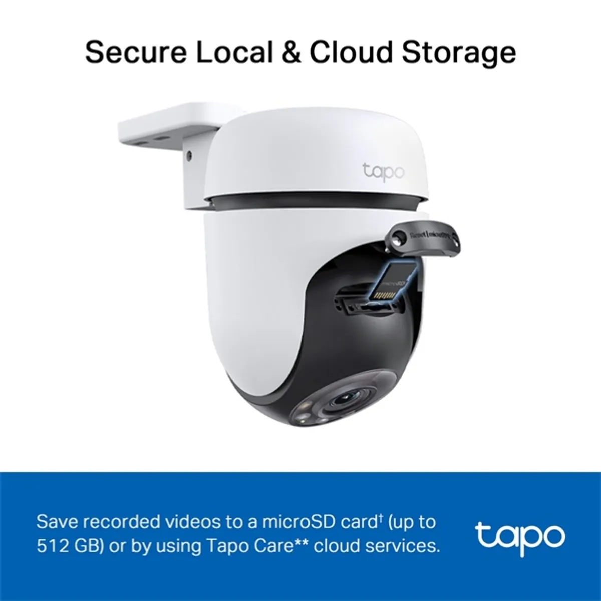 TP-LINK TAPO C510W Tapo C510W 3MP IP65 WiFi PTZ Mikrofon SD-kártyaolvasó Fehér #10