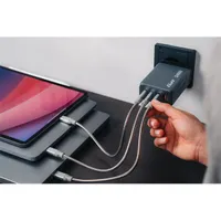 Verbatim 32205 GNC-240 GaN töltő 4-port USB-C PD USB-A QC 3.0 100-240V fekete #6