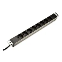 DIGITUS DN-95401 1U rack alumínium 8 schuko dugaljas #1