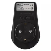 Emos P00292 IP44 SCHUKO kapcsolható aljzat fekete 1x2P-PE 250 V 16 A 3680 W gyerekzár #4