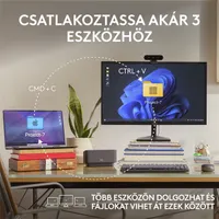 Logitech 910-006931 MX Anywhere 3S rózsaszín 8000 DPI Bluetooth és RF USB-C #9
