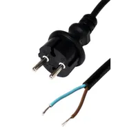 Somogyi N 10-5-1,0 5 m tápkábel 2x1mm2 H05RN-F IP44 fekete