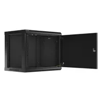 Lanberg WF01-6409-00B 9U 19" fali rack szekrény 600x450mm fekete #4