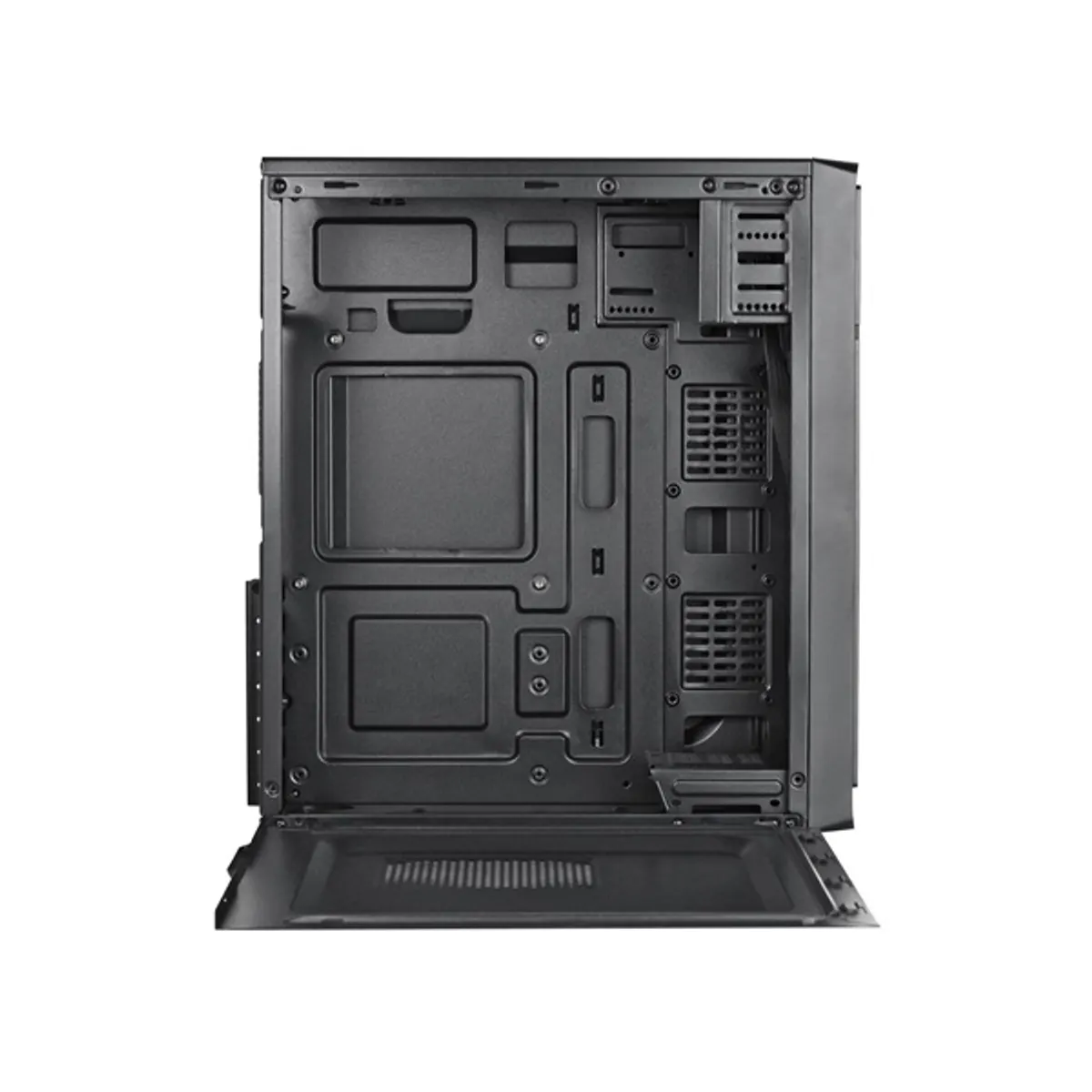 Spire SPT1534B-U3 matx ház fekete táp nélküli usb 3.0 előlapi 1db 5,25 külső hely 1db 3,5 belső hely 2db 2,5 belső hely acél-műanyag #7