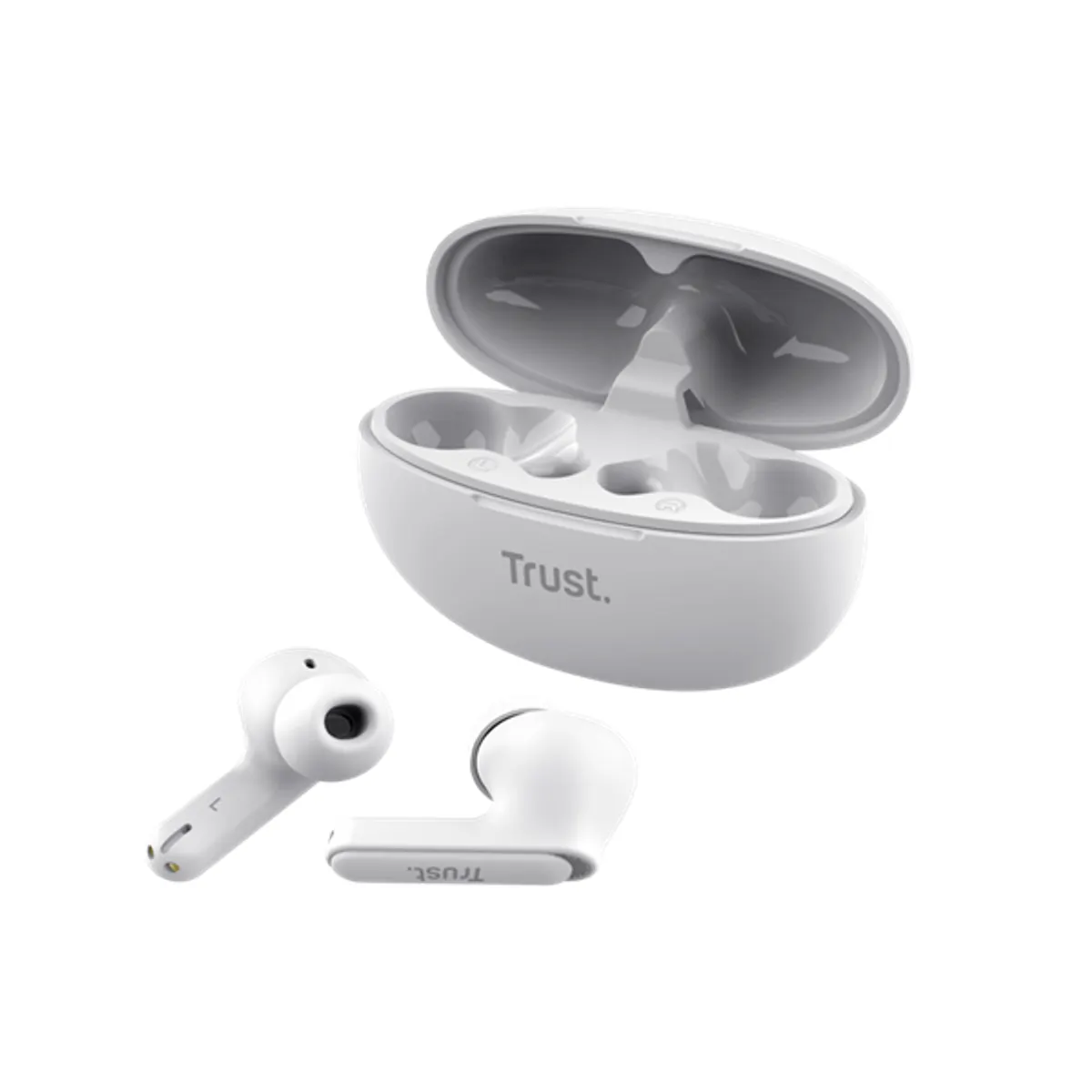 Trust 25173 Yavi ENC True Wireless fülhallgató fehér Bluetooth USB-C 12 mm 8 ohm 20-20000 Hz beépített mikrofon #4