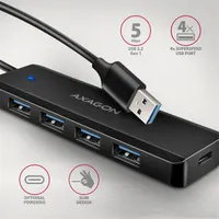 Axagon HUE-C1A USB hub 4-portos USB-A 5Gbps 19 cm kábel #2