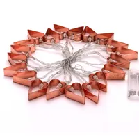 IRIS 240-07 Szív alakú fém fényfüzér 4m meleg fehér 20 LED 2xAA #2