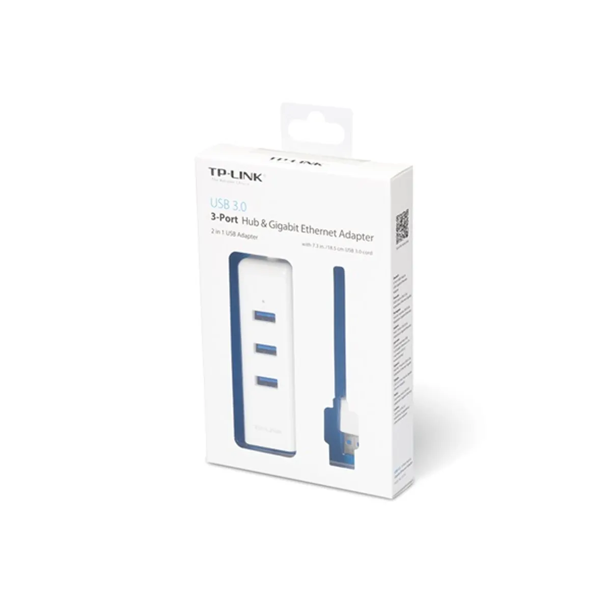TP-LINK UE330 USB hub 3 portos Gigabit LAN táp nélküli #3