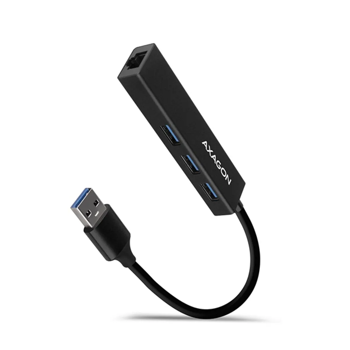 Axagon HMA-GL3A 3-portos USB 3.2 Gen 1 hub és Gigabit LAN #1