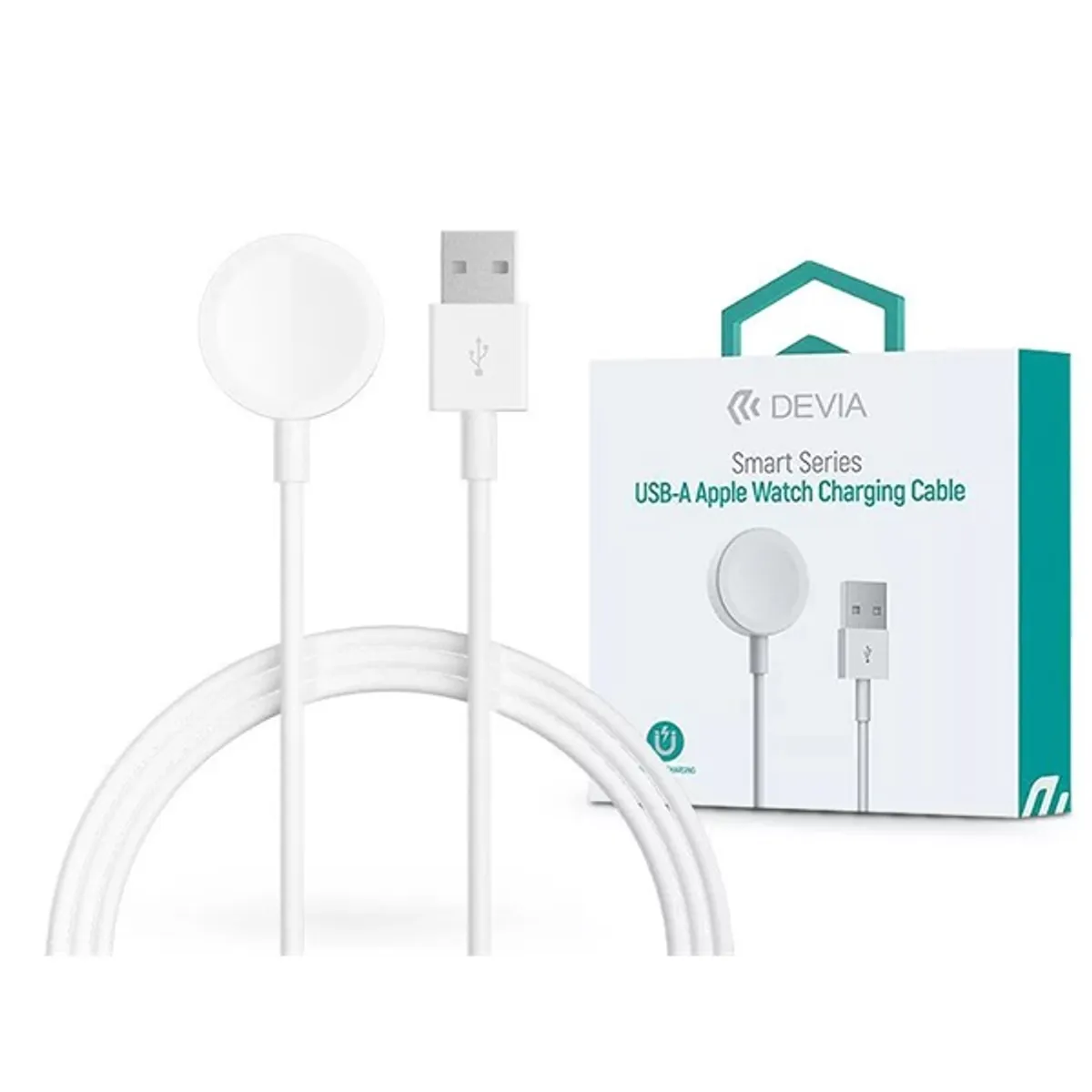 Devia ST381980 Apple Watch mágneses töltőkábel Fehér 100 cm USB A #1