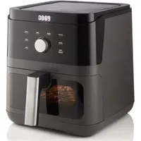 Hisense 744031 HAF1800D fekete 5,7 L 1850 W 33,5 cm x 30,4 cm x 38,2 cm kivehető edény időzítő ellenőrzőablak #2