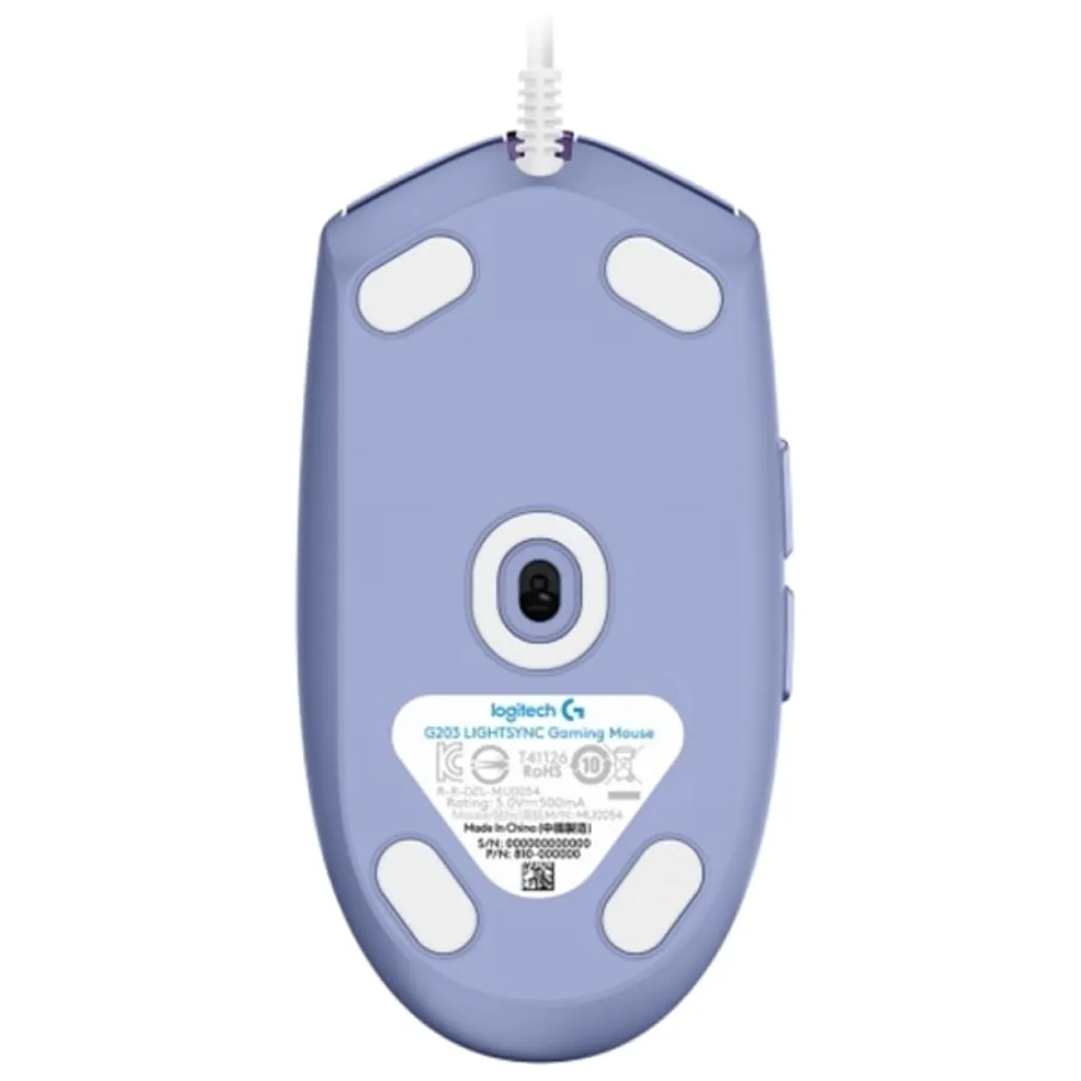 LOGITECH 910-005853 G203 Lightsync lila USB, 2,1 m, 8000 DPI, 6 gombos, RGB #5
