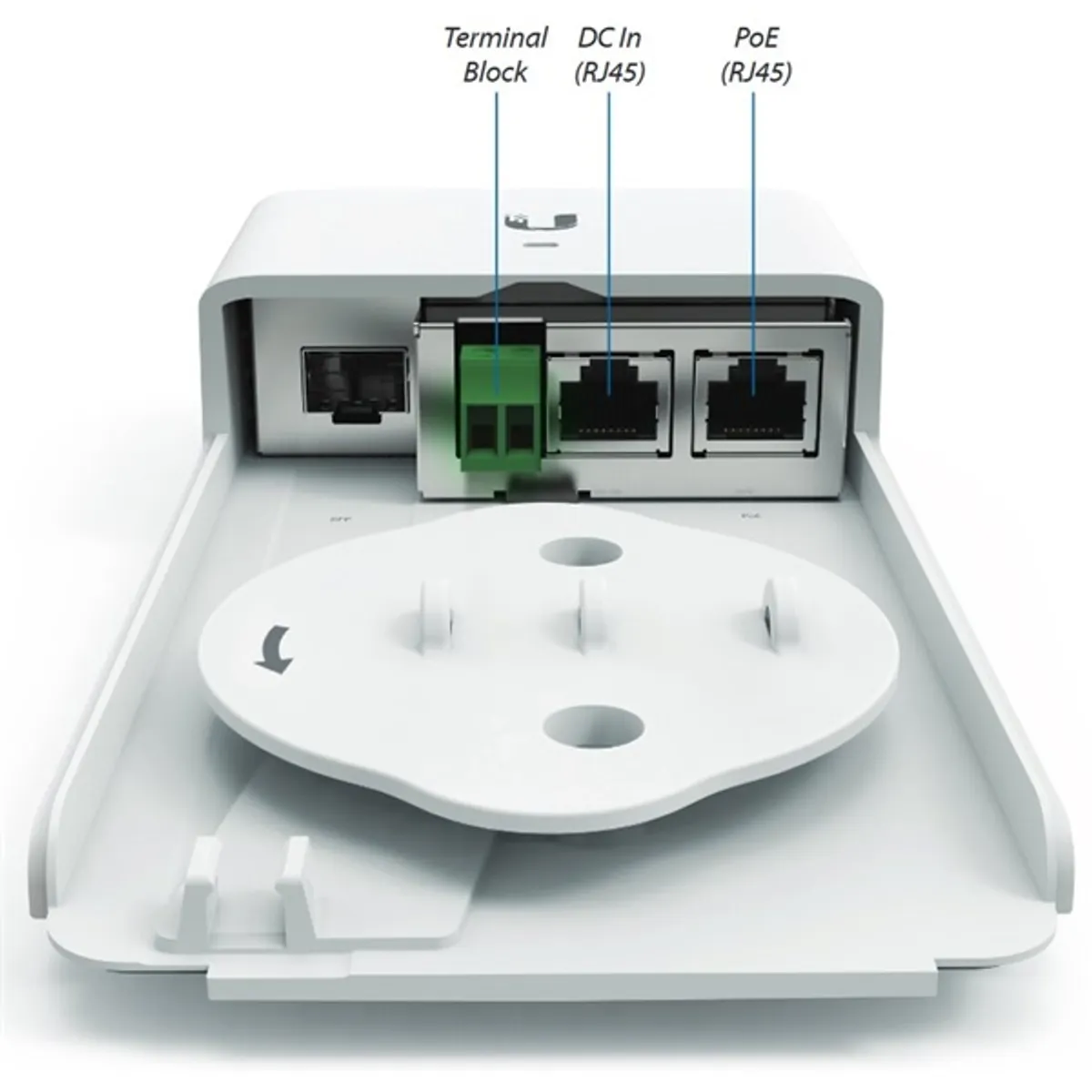 Ubiquiti F-POE-G2 FiberPoE Gen 2 kültéri médiakonverter 1 Gbps SFP PoE DC 16-57V #2