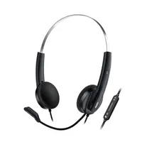Genius 31710032401 HS-220U fekete headset USB-C 2,4 m 32 ohm 108 dB copilot gomb