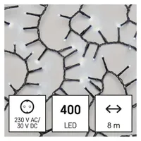 EMOS D4BC02 LED karácsonyi fényfüzér süni 8 m 400 LED IP44 hideg fehér #3