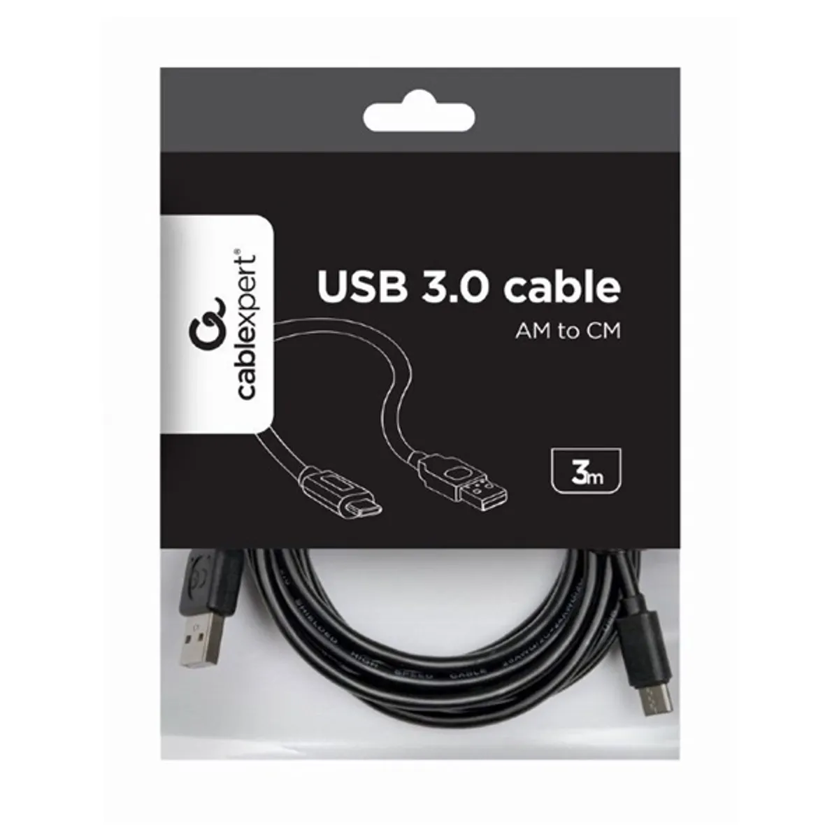 Gembird CCP-USB2-AMCM-10 Usb a - Usb c adat- és töltőkábel 3 m fekete #3