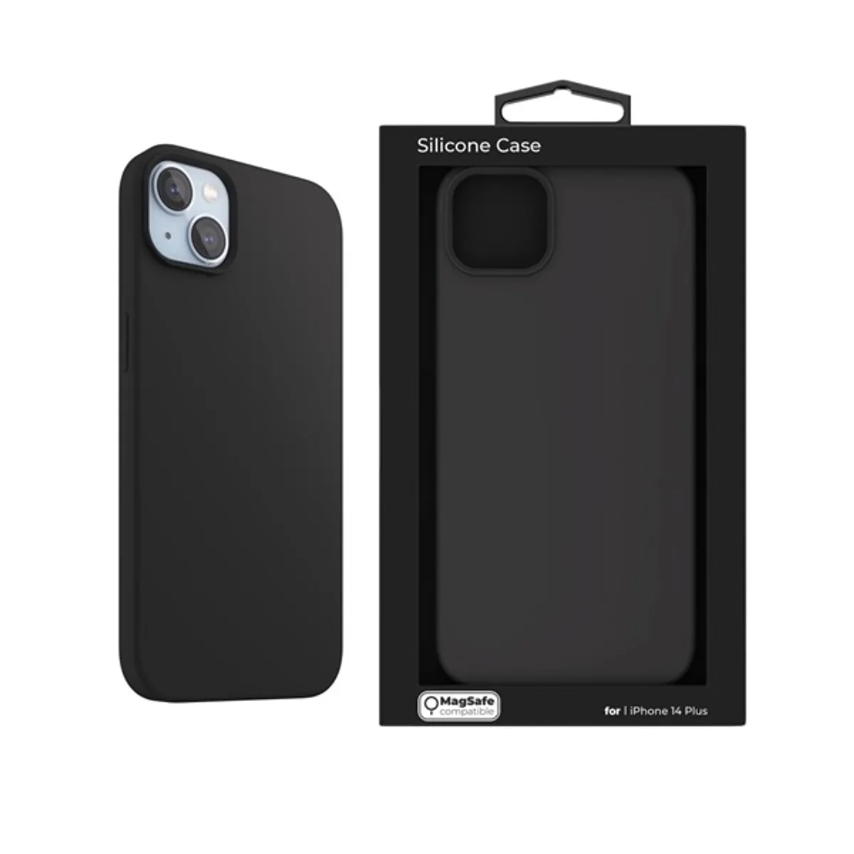 NEXTONE IPH-14MAX-MAGCASE-BLACK MagSafe hátlap Szilikon Fekete Apple iPhone 14 Plus 6,7" #1