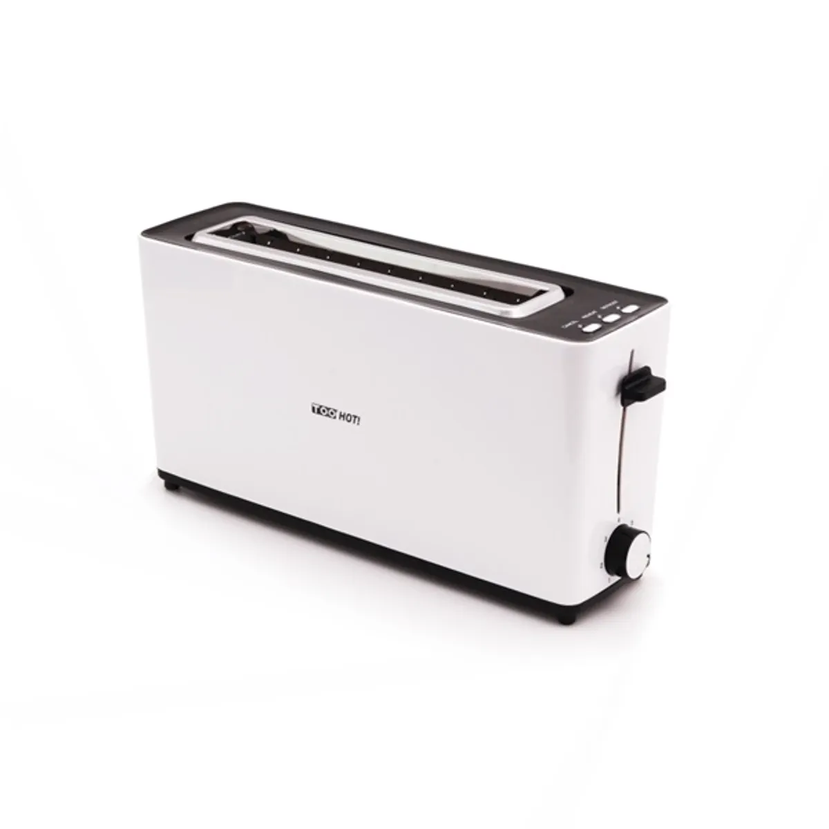 TOO TO-2SL107W-900W Kenyérpirító fehér 900 W 2 szelet automata középre helyezés morzsatálca #1