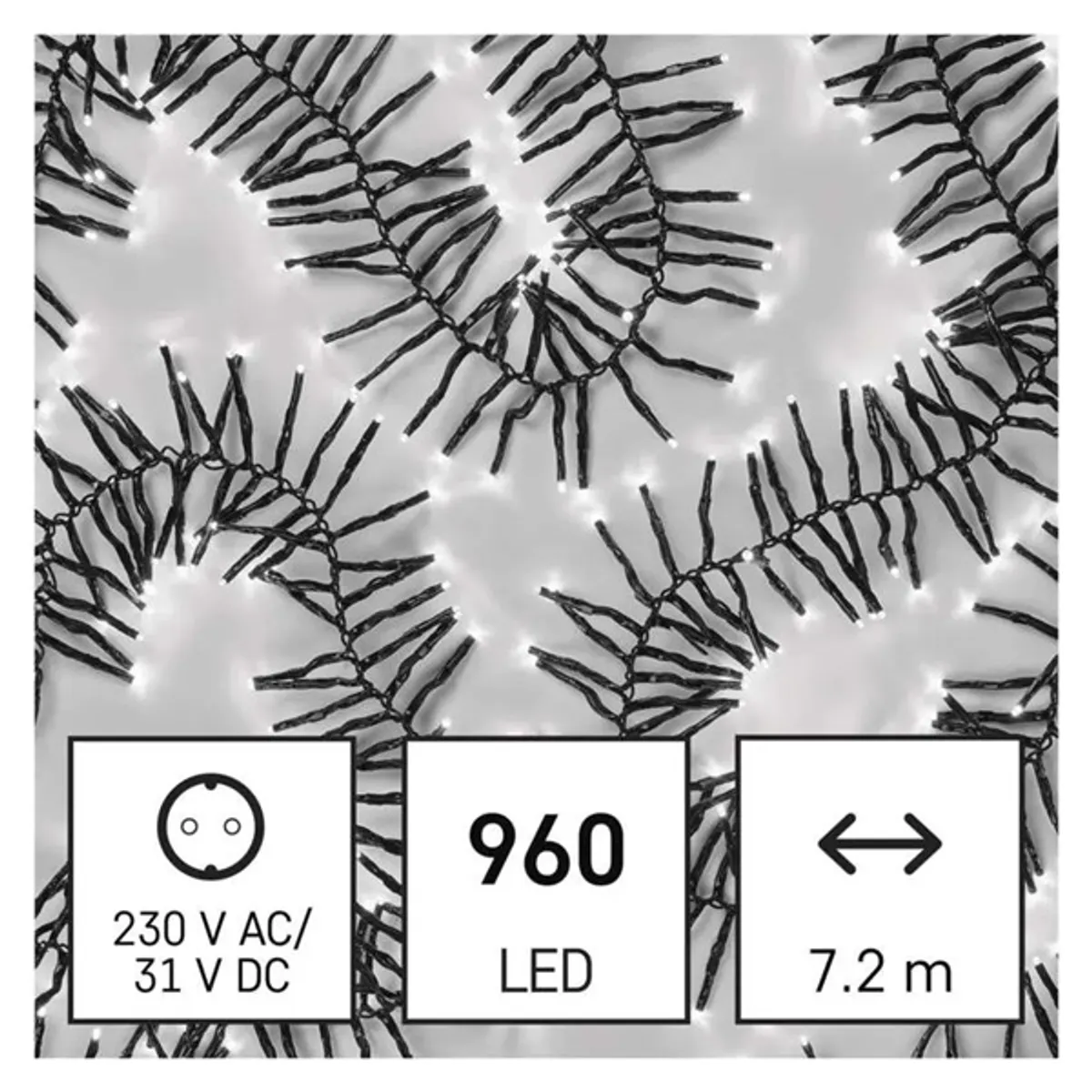 Emos D4BC05 süni LED karácsonyi fényfüzér 7,2 m IP44 beltéri és kültéri 960 LED #2