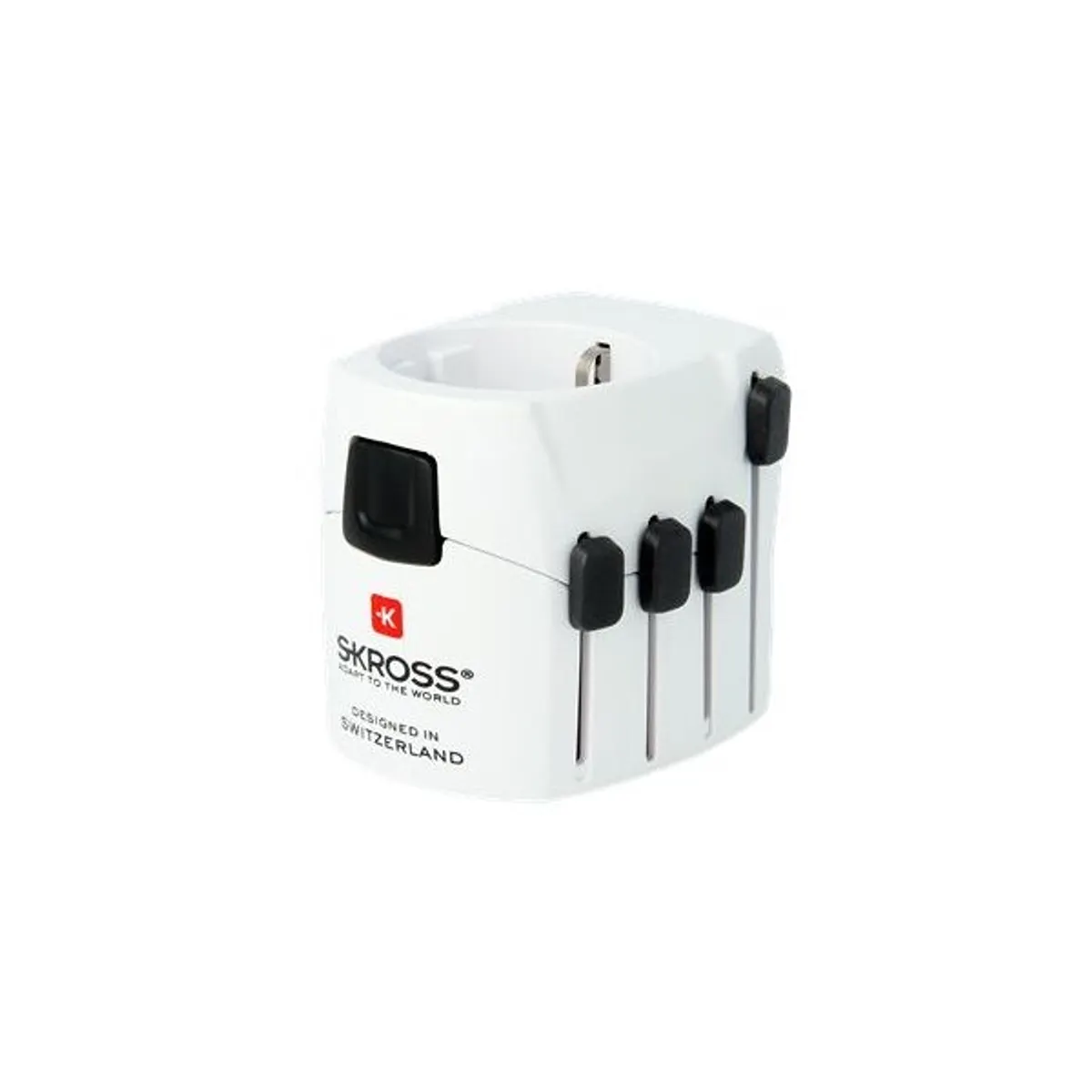 SKROSS SKR-PRO6,3A PRO6 földelt 3-pólusú shuko utazó adapter #1