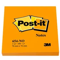 Post-it 7100172735 jegyzettömb narancs 76x76mm 100 lap sima öntapadós PEFC #3