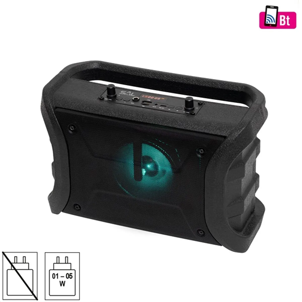 SAL BTWORKY BTWORKY 8W FM rádió Bluetooth TWS USB-microSD-AUX USB-C #1