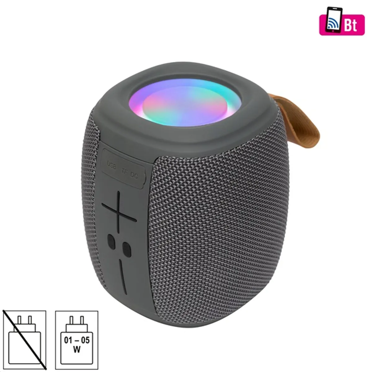 Sal BT 1000 Bluetooth hordozható hangszóró 5 W 15 óra TWS FM USB microSD LED #1