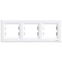 Schneider EPH5800321 Asfora 3-as keret vízszintes fehér ABS IP20 225x83x9
