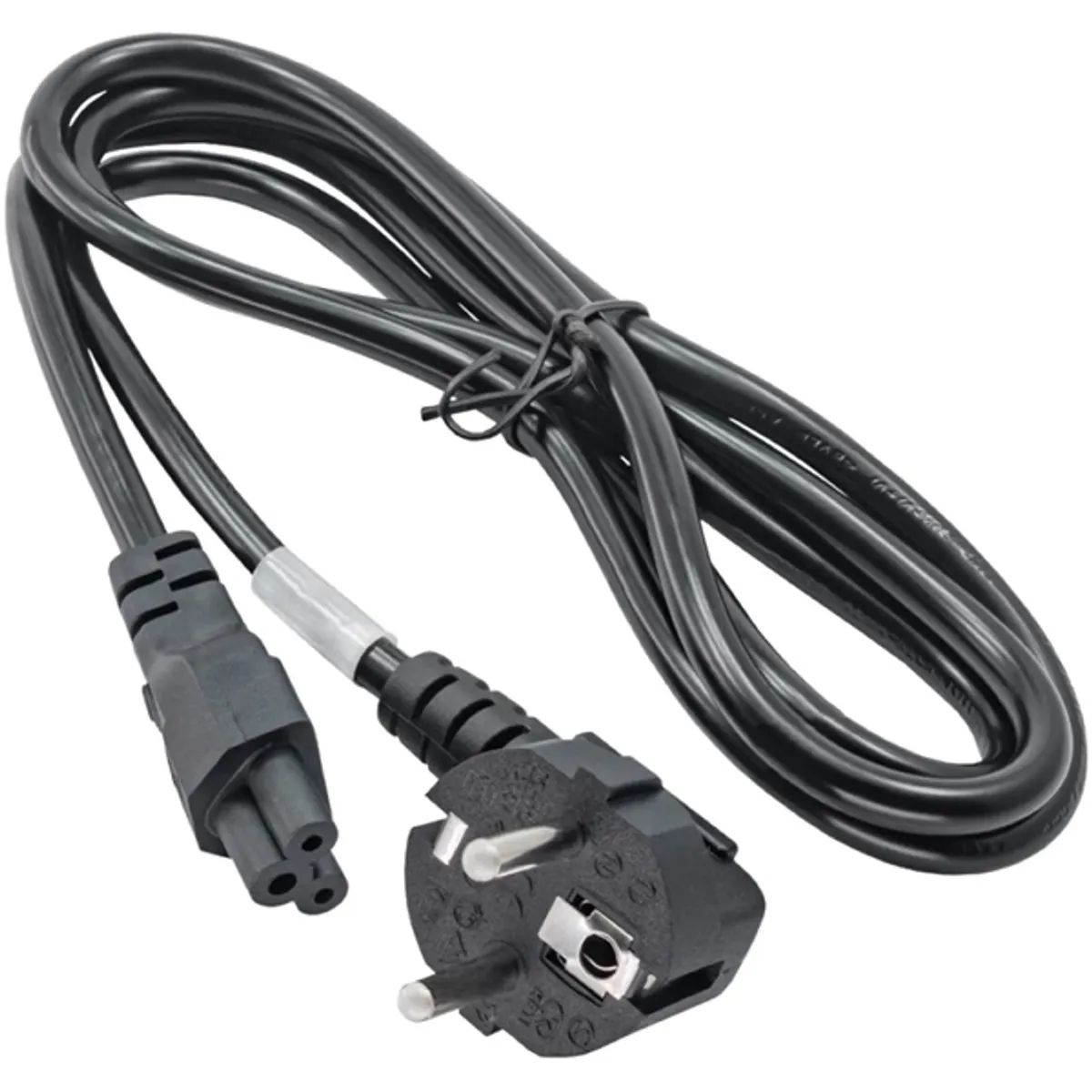 AKYGA AK-NB-01A Clover Leaf tápkábel 1,5 m fekete IEC C5 #1