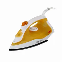 TOO IR-121-Y gőzölős vasaló fehér-sárga Teflon talp 180 ml tartály 1400 W gőzlövet funkció 7-18 g per perc